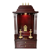 SriManohar Teak Wood Mandap (Cherry) Front view