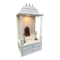 SriManohar Teak Wood Mandap (White) Side view