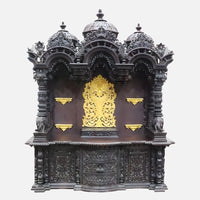 Srikalahasti Teak Wood Mandap (Cherry) front view