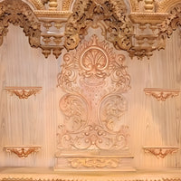 Srikalahasti Teak Wood Mandap (Teak)back pannel