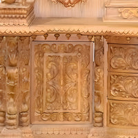 Srikalahasti Teak Wood Mandap (Teak)drawers design 