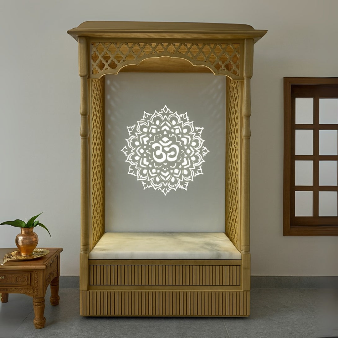 Srikripa Teak Wood Mandap (Cream) lifestyle view