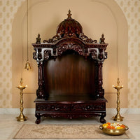 Srinivasa Teak Wood Mandir (Cherry) lifestyle view