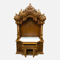 Srisaila Teak Wood Mandap (Teak) open drawer view 