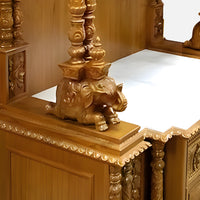 Srisaila Teak Wood Mandap (Teak) pillers
