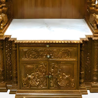 Srisaila Teak Wood Mandap (Teak) pooja area space