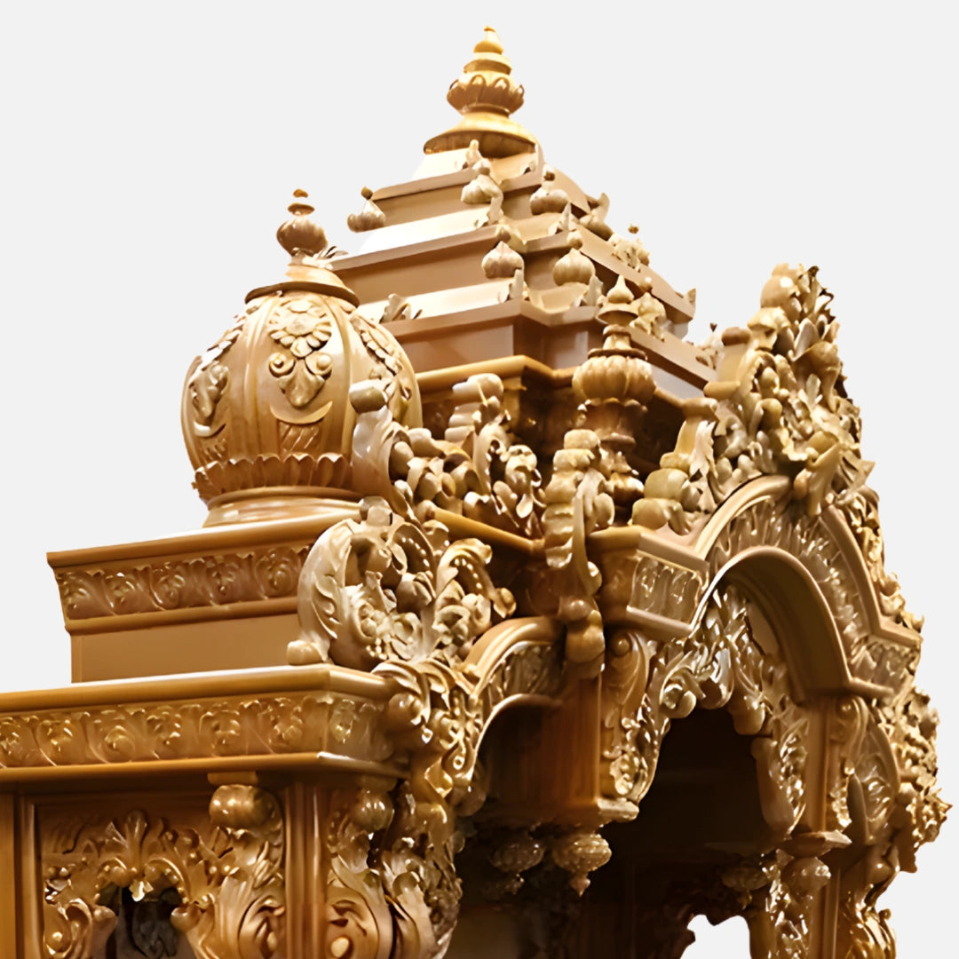 Srisaila Teak Wood Mandap (Teak) side caring