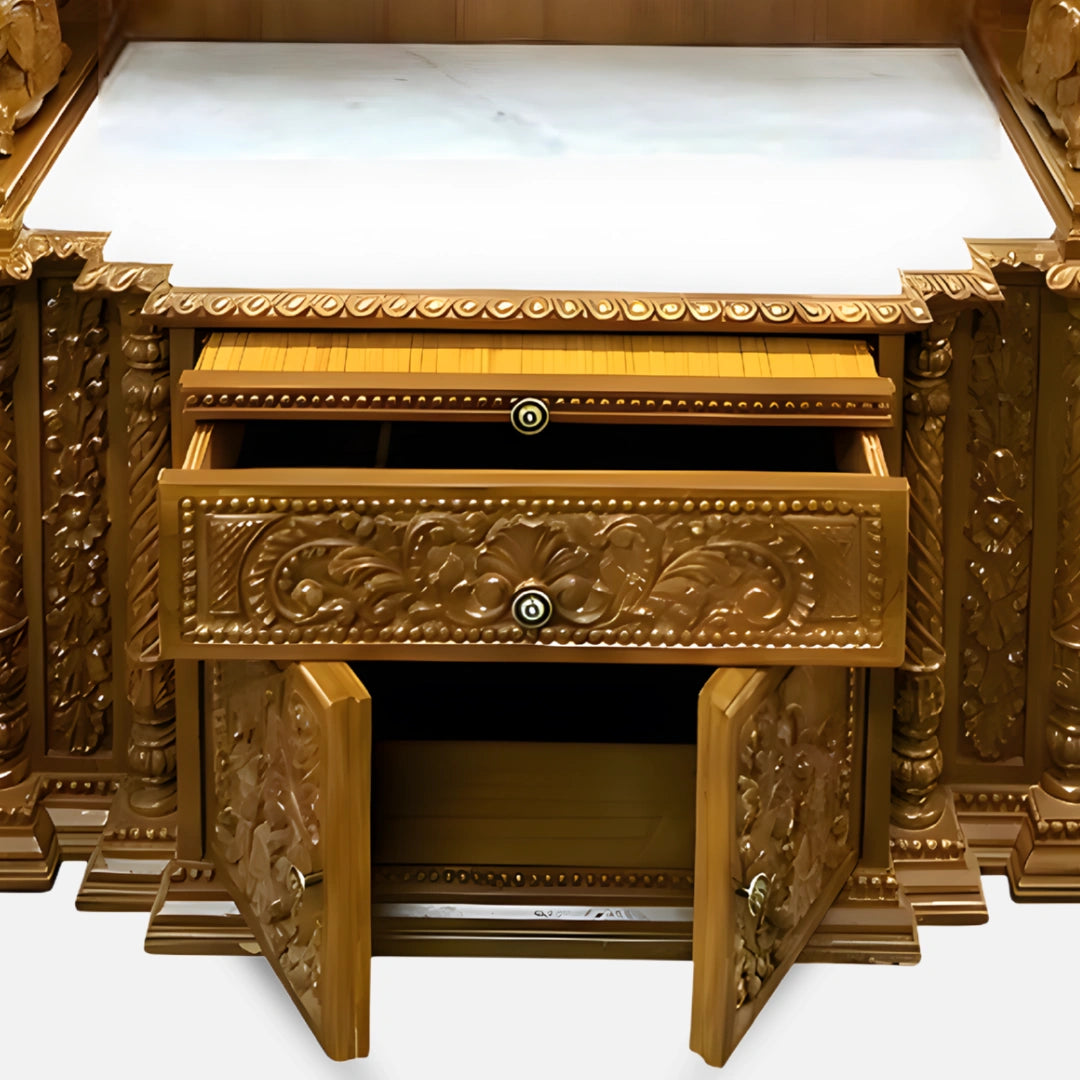 Srisaila Teak Wood Mandap (Teak) specius space 