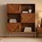 Stacksy Teak Wood Book Shelf (Teak) lifestyle view