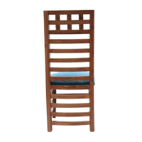 Stride Teak Wood Dining Chair (Teak Blue)