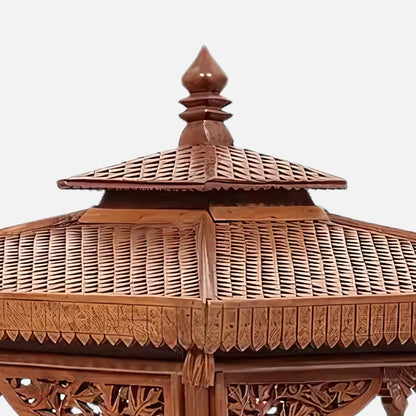 Subhaga Teak Wood Mandir (Teak) close view