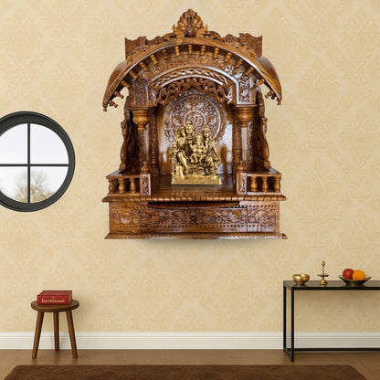 Suchetana Teak Wood Mandir (Teak) lifestyle view 