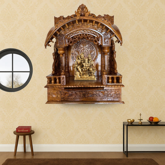 Suchetana Teak Wood Mandir (Teak) lifestyle view 