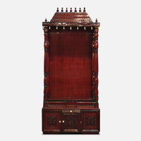 Sudarshan Teak Wood Mandap (Brown) front view