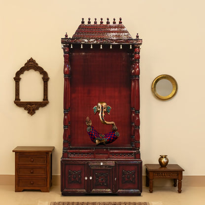 Sudarshan Teak Wood Mandap (Brown) lifestyle image 