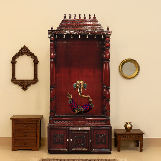 Sudarshan Teak Wood Mandap (Brown) lifestyle image 