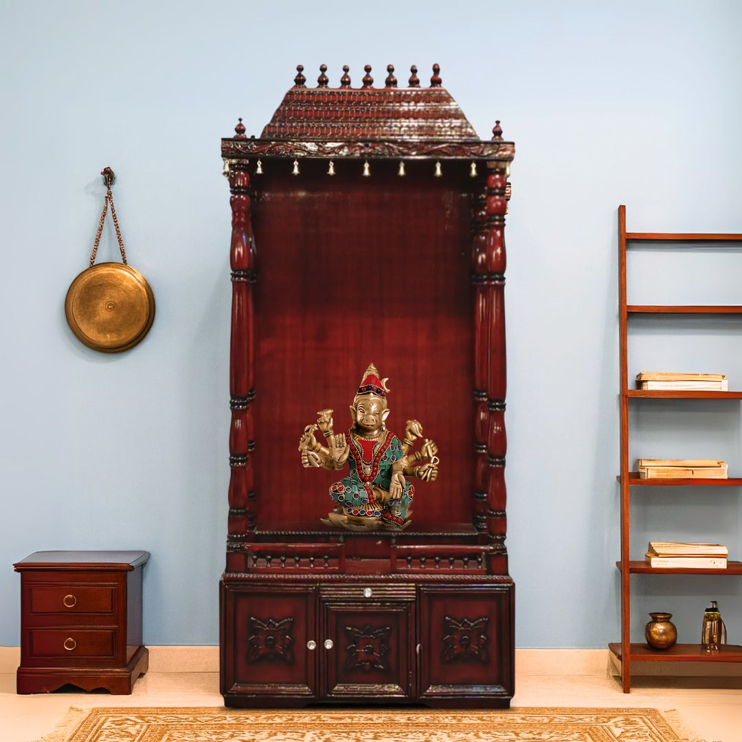 Sudarshan Teak Wood Mandap (Brown) lifestyle view