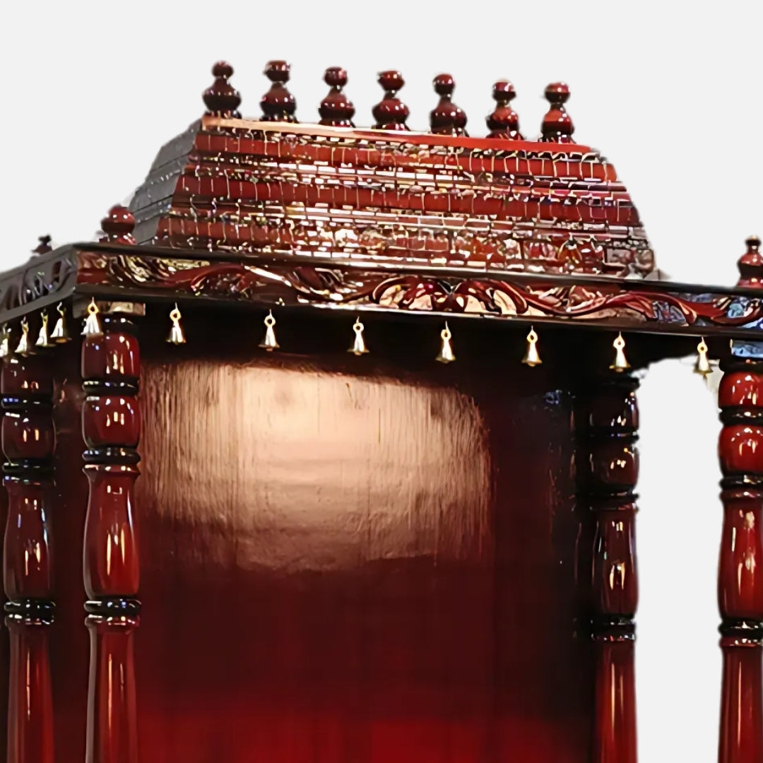 Sudarshan Teak Wood Mandap (Brown) zoom view 
