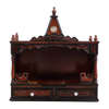 SukhatMan Medium Wall Mount Pooja Mandir without Door (Brown)