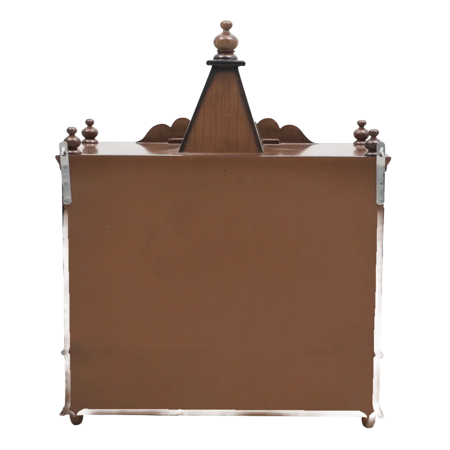 SukhatMan Medium Wall Mount Pooja Mandir without Door (Brown)