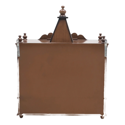 SukhatMan Medium Wall Mount Pooja Mandir without Door (Brown)
