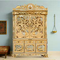 Sukriti Teak Wood Mandap (Gold) lifestyle view 