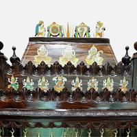 Sukrti Teak Wood Mandir (Brown) close view 