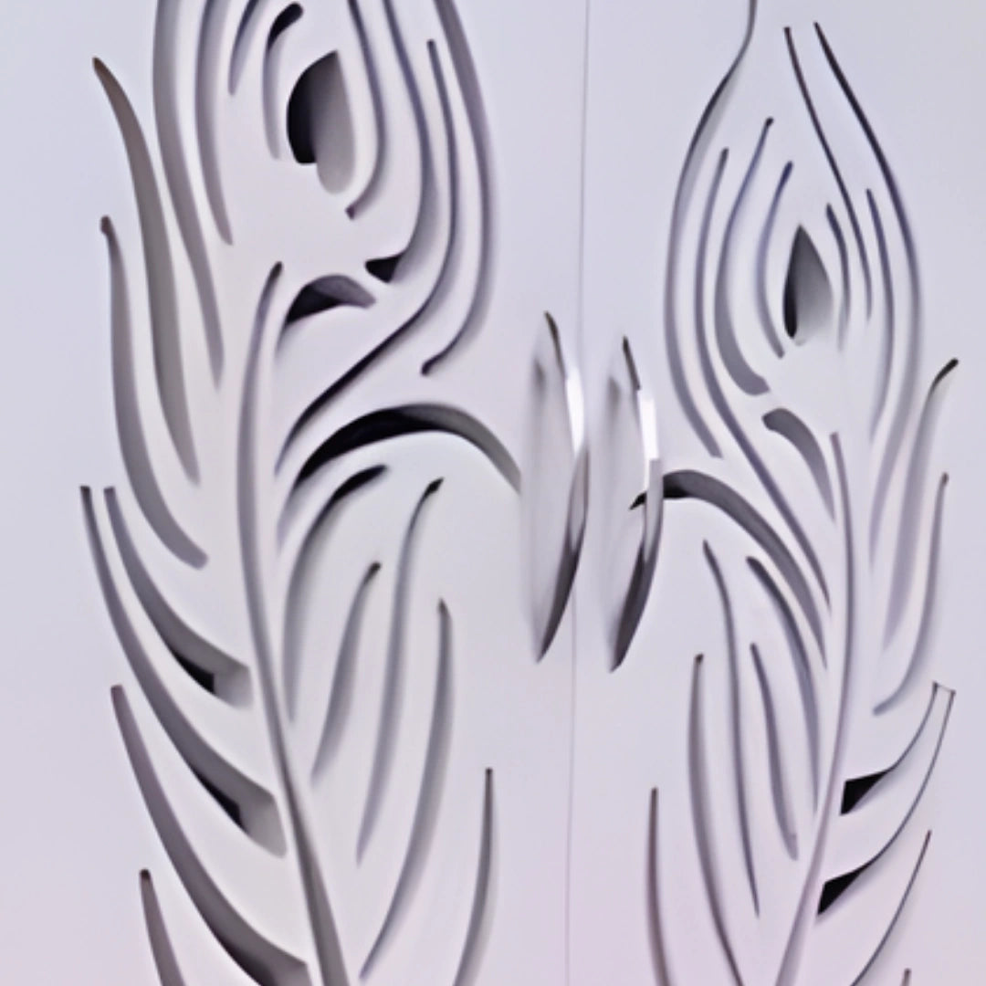  Sumedhaa Teak Wood Mandap (White)   close view 