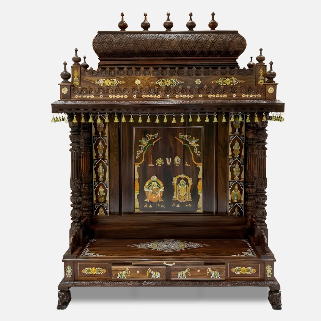 Sumitraa Teak Wood Mandap (Teak) front  view  