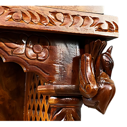 Suprabha Sheesham Wood Mandir (Teak) Zoom View