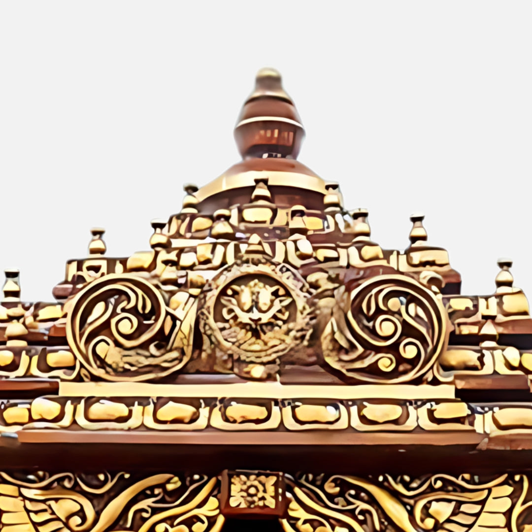 Suprita Teak Wood Mandap (Cherry Gold) zoom  view