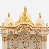 Suryansh Teak Wood Mandap (White Gold) close view 
