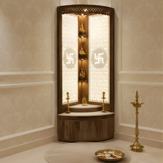 Suvratam Teak Wood Mandap (Brown) lifestyle  view