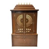 Swarnika Teak Wood Mandap (Caramel Brown) front view