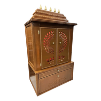 Swarnika Teak Wood Mandap (Caramel Brown) side angle