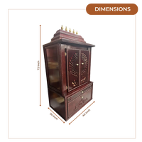 Swarnika Teak Wood Mandap (Mahogany) Dimensions
