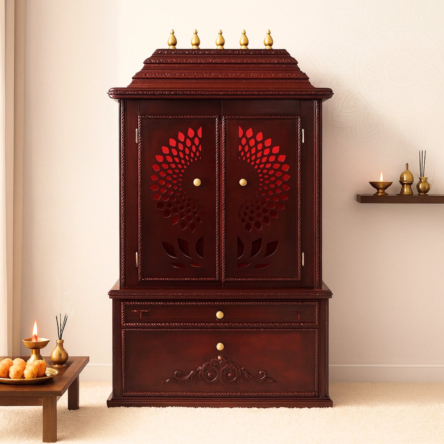 Swarnika Teak Wood Mandap (Mahogany) lifestyel view