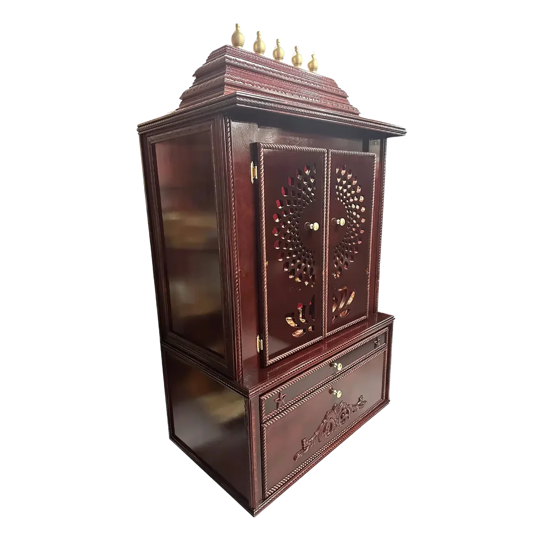 Swarnika Teak Wood Mandap (Mahogany) side angle
