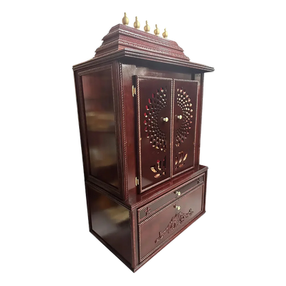 Swarnika Teak Wood Mandap (Mahogany) side angle