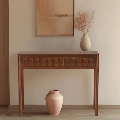 Taksha Solid Wood Console Table (Teak)