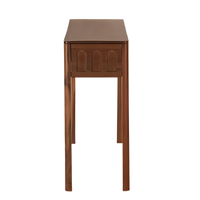 Taksha Solid Wood Console Table (Teak) Side View