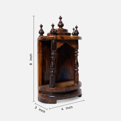  Tanirika Teak Wood Mandir (Brown) dimensions 