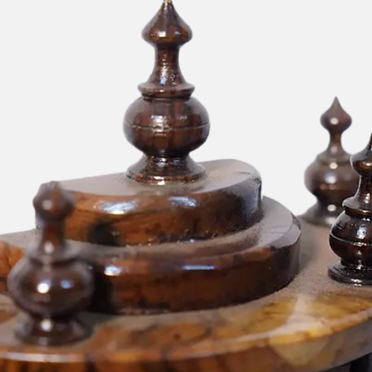 Tanirika Teak Wood Mandir (Brown) zoom  image 