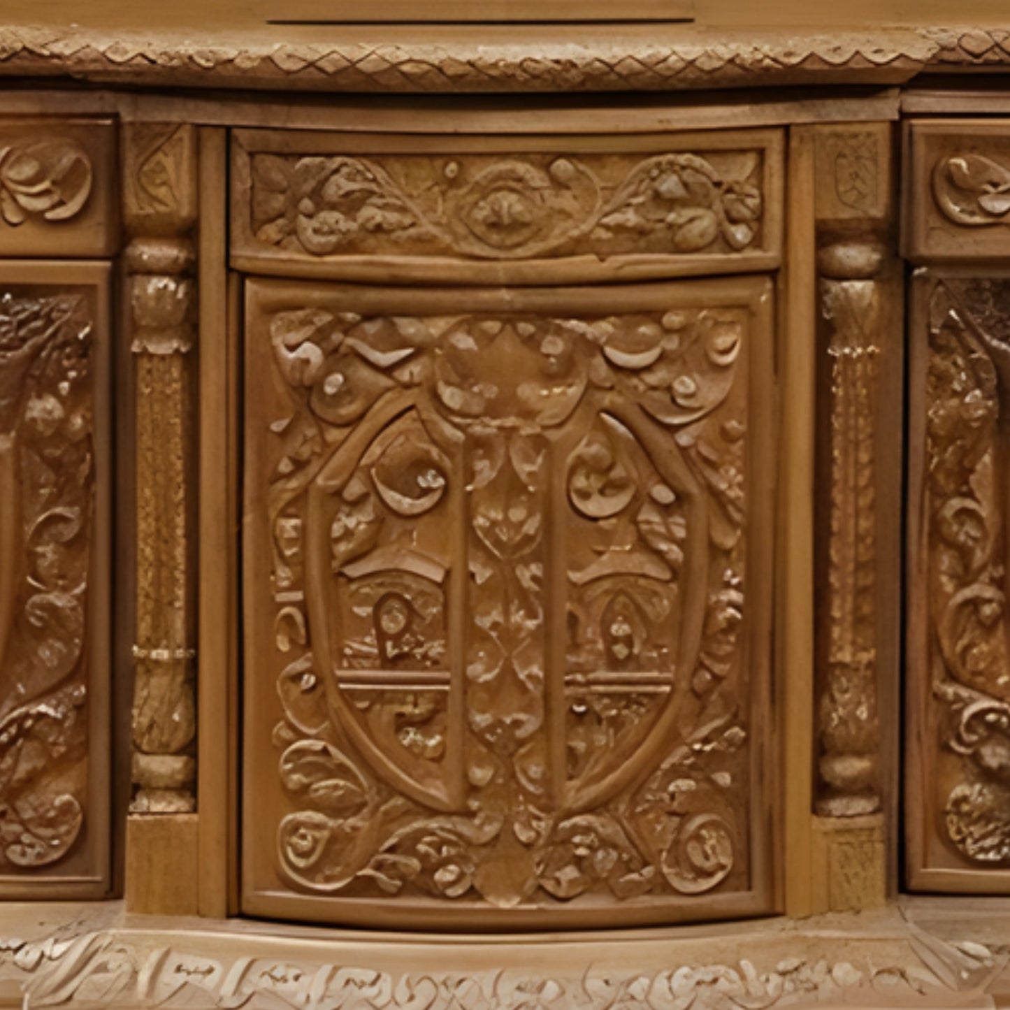 Tarang Teak Wood Mandap (Teak) close view 