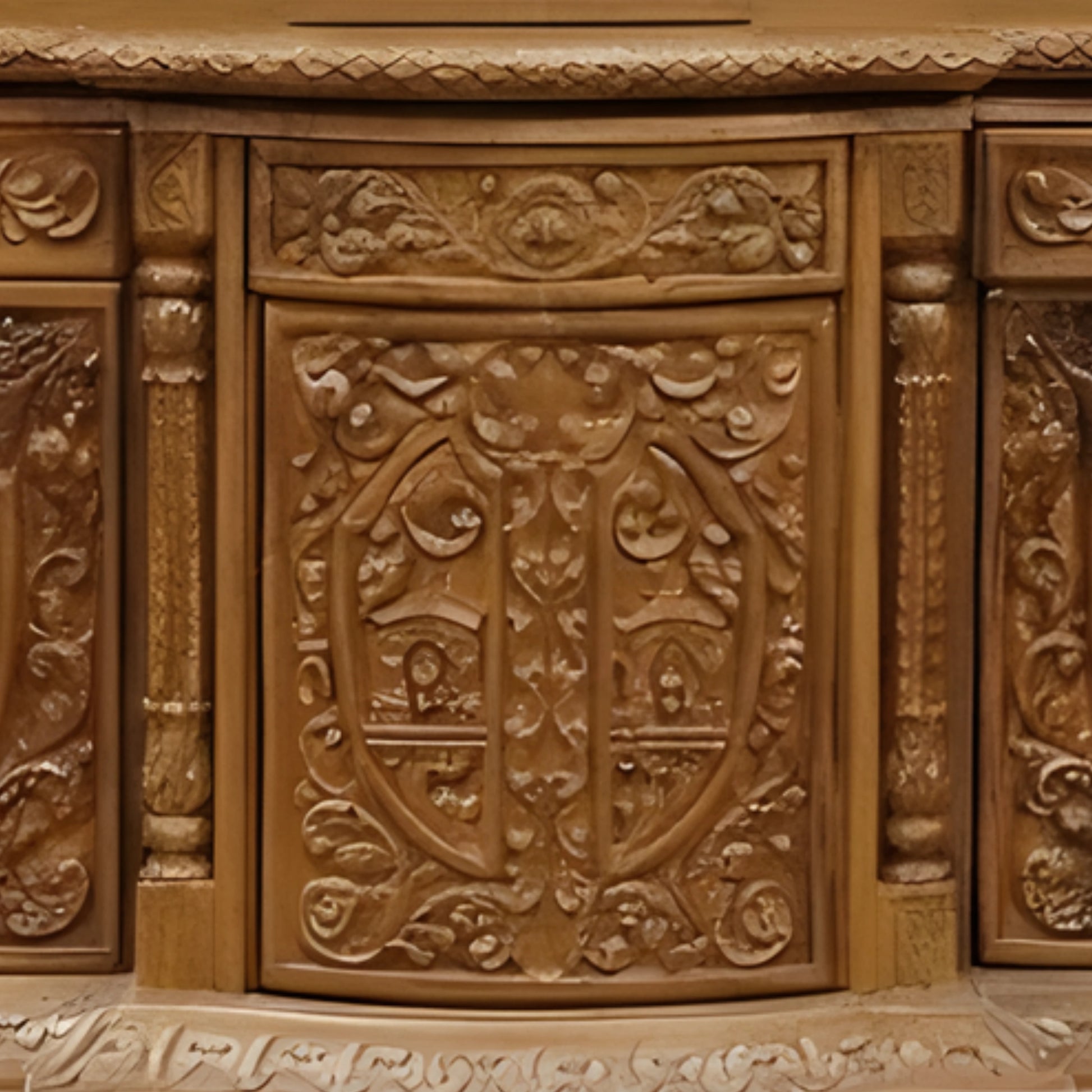 Tarang Teak Wood Mandap (Teak) close view 