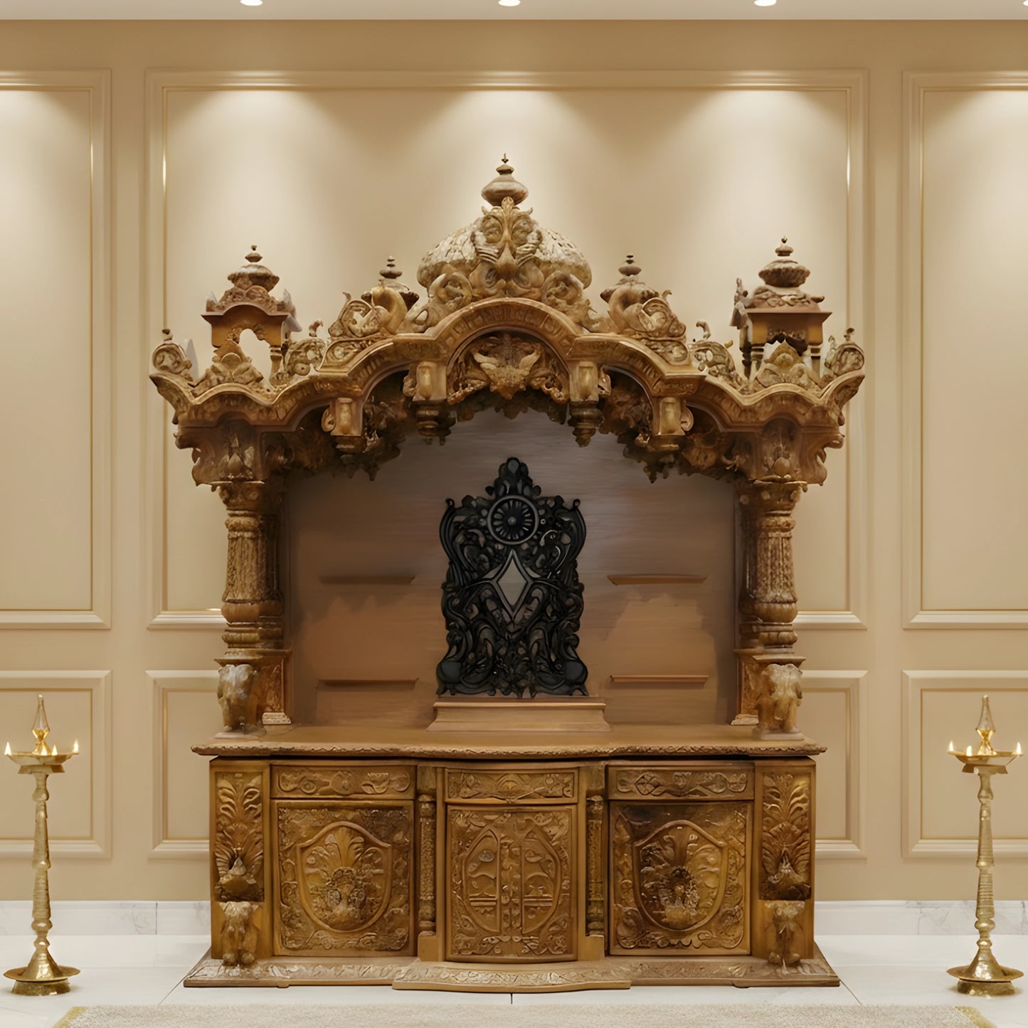 Tarang Teak Wood Mandap (Teak)lifestyle view 