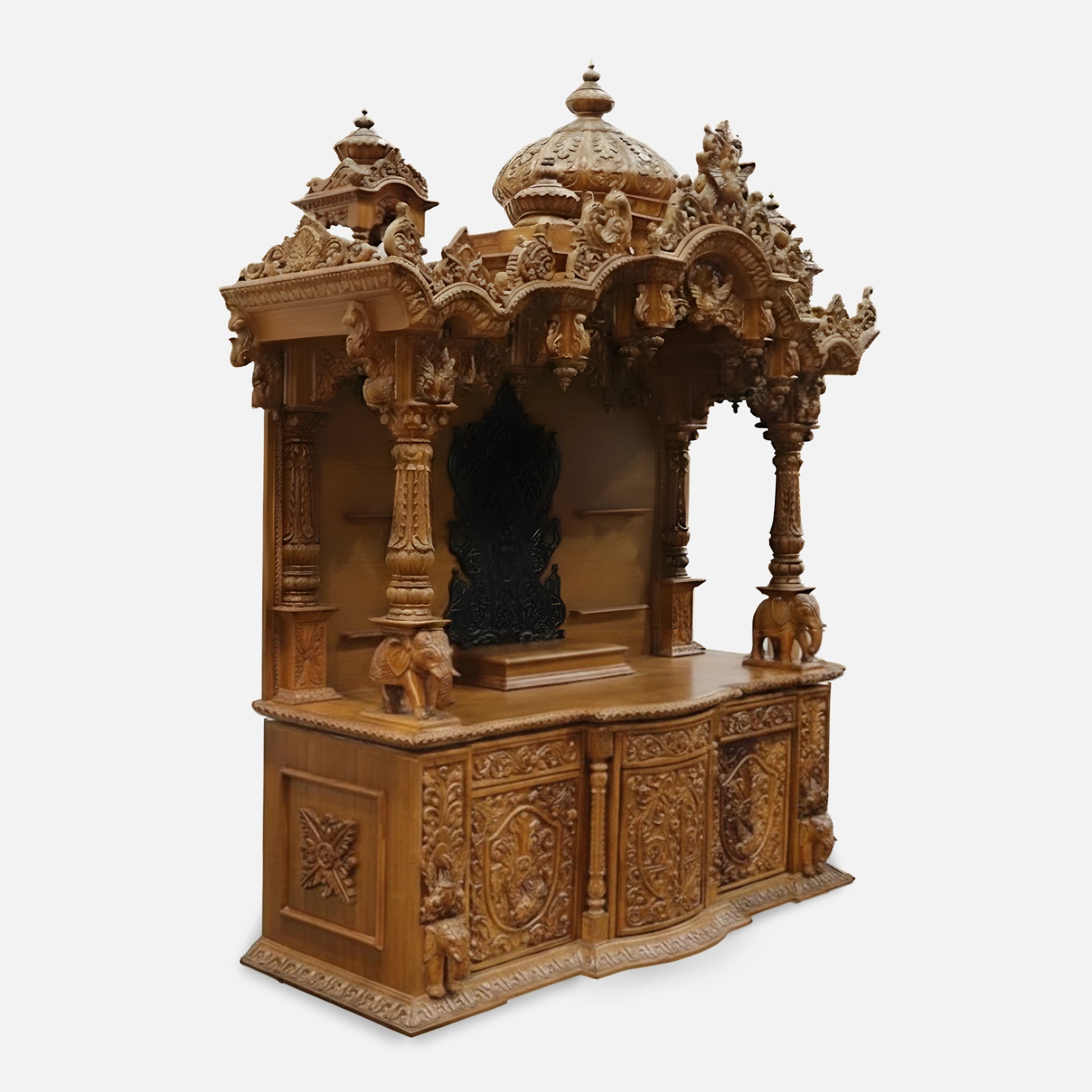 Tarang Teak Wood Mandap (Teak) side view