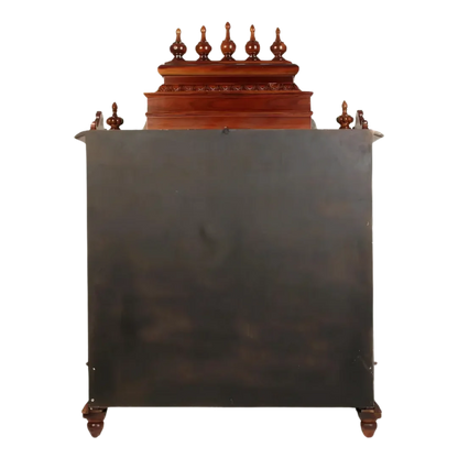 Tatva Teak Wood Pooja Mandir (Brown) back view