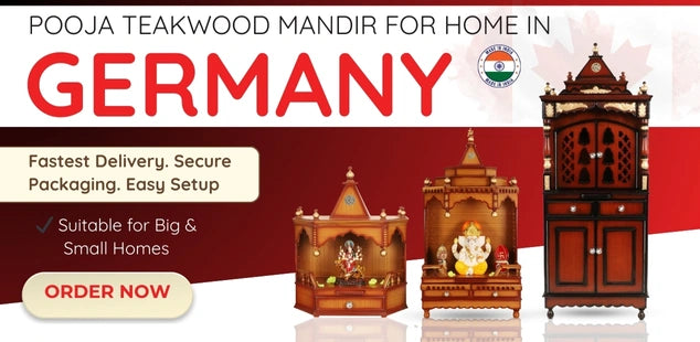 Teak Wood Mandir in Germany banner 