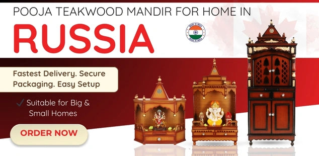 Teak Wood Mandir in Russia banner 